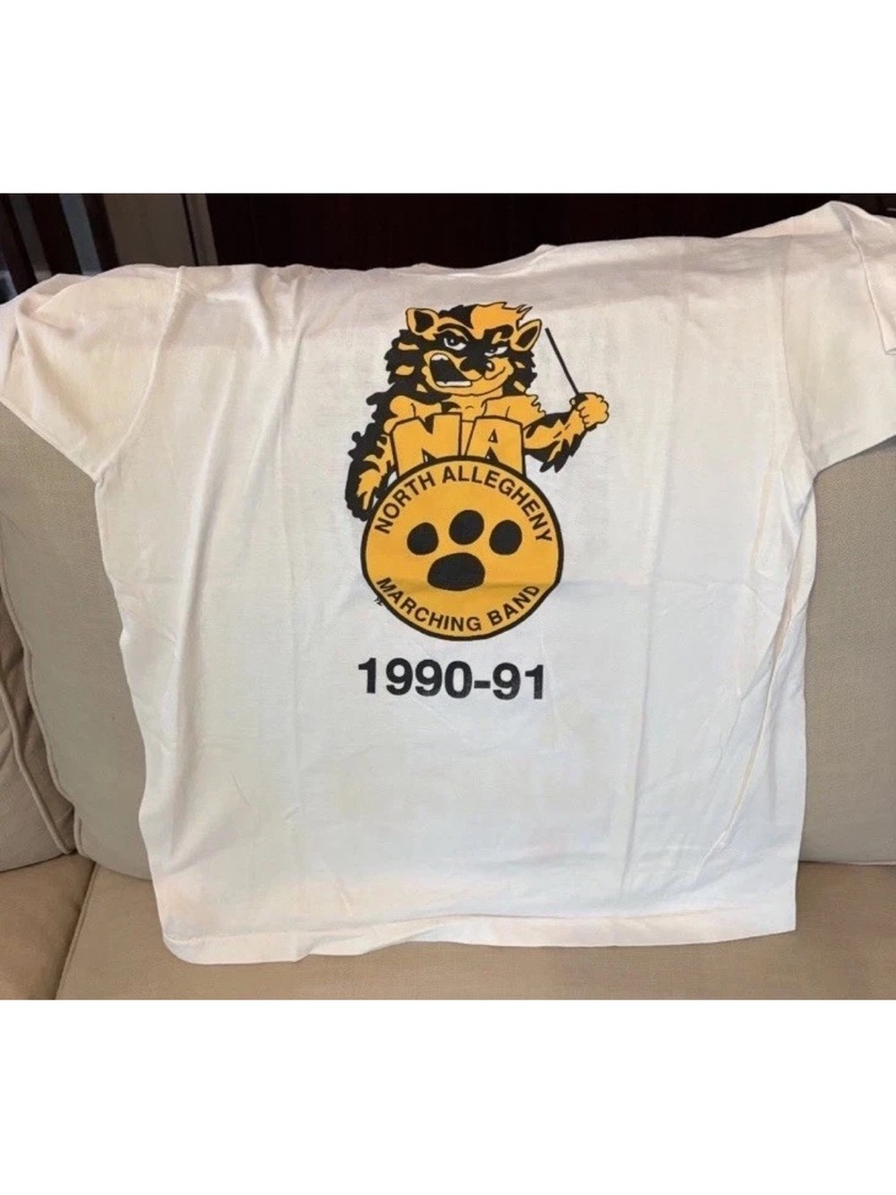 Vintage 1990 North Allegheny Marching Band Tee XL USA Single Stitch